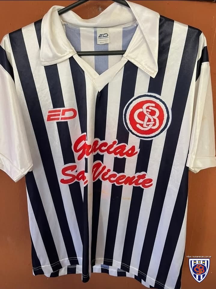 Camiseta ED de Sportivo Barracas entre 1997 y 1998